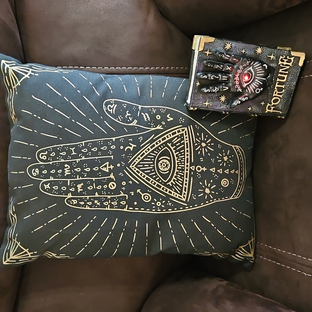 NWT Mystical Color Changing Fortune Book and Fortune Teller Pillow